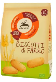 Alce Nero Ciastka z paskurki z witamin B1 dla dzieci od 6. miesica 250 g Bio