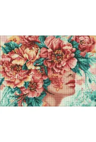 Ideyka Diamentowa mozaika - Romantyzm kwiat�w 30x40cm