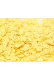CEKINY 6MM/15GRAM JASNO�ӣTY PASTELOWY