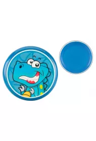 Frisbee z Dinozaurem niebieski 20cm LeanToys