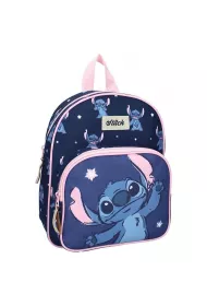 Plecak przedszkolny z kieszeni Stitch granatowy