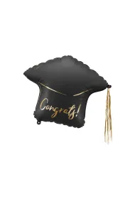 PartyDeco Balon foliowy Czapka Congrats! 60x55cm