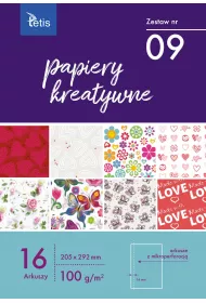 Tetis Papiery Kreatywne A4 Zestaw Nr 09