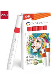 Deli Marker akrylowy red