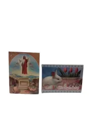 Poczt�wka Wielkanoc religijna lub �wiecka brokat op.50szt.