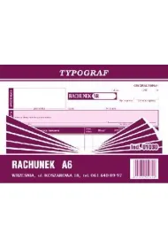 Druk rachunek poziom A6 80 (01030)