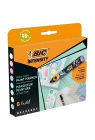 Markery akrylowe Intensity Pastel 12kol BIC
