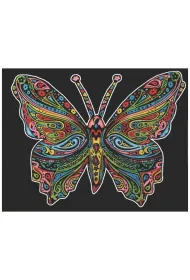 Kolorowanka Welwetowa A4 Motyl