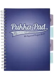Pukka Pad Project Book B5 Navy Granatowy kratka, 80g 100 kartek