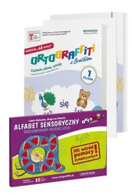 Ortograffiti z Bratkiem. Wersja 45 minut. Klasa 1. Komplet z alfabetem sensorycznym