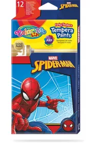 Patio Farby Colorino Kids tempera w tubach 12 ml Spiderman 12 x 12 ml