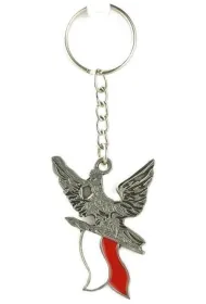 Abino Brelok metalowy Orze� z flag� Polski