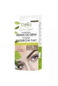 Delia Pudrowa henna do brwi 5.0 Jasny Brz 4 g