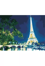 Hobby-maniak.pl Malowanie po numerach - Wie�a Eiffla 40x50cm