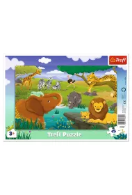 Puzzle ramkowe 15 el. Sawanna Trefl