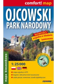 Ojcowski Park Narodowy mapa kieszonkowa 1:25 000 laminowana