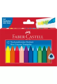Faber-Castell Kredki �wiecowe tr�jk�tne 12 szt.