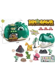 G�owa dinozaura z akcesoriami