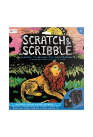 Zdrapywanki Scratch & Scribble Safari Ooly