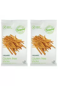 Biopont Paluszki lekko solone bezglutenowe Zestaw 2 x 45 g Bio
