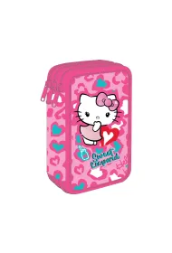 Patio Coolpack, Pi�rnik potr�jny z wyposa�eniem Jumper 3 Hello Kitty - Pink 2 (F067035)