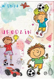 Kukartka Karnet B6 DK-672 Urodziny (wym. cyfry) m�skie