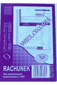 Michalczyk i Prokop Rachunek dla zwolnionych z VAT