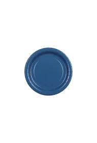 PartyDeco Talerzyki papierowe granatowe 18cm