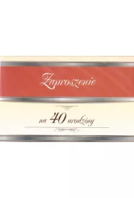 Trend Zaproszenie Urodziny 40 ZT07 10 szt.