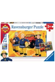 Puzzle 2 x 12 el. Stra�ak Sam w akcji Ravensburger