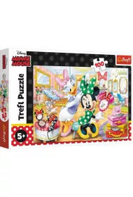 Puzzle 100 el. Minnie w salonie kosmetycznym Trefl