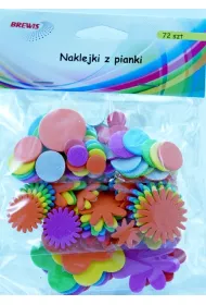 Brewis Naklejki z pianki 72 szt.