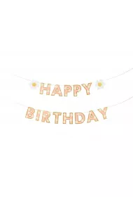PartyDeco Baner Happy Birthday 200x14.5cm