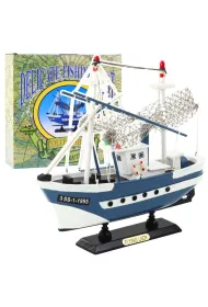 Model kolekcjonerski Statek Flying Lady niebieski LeanToys