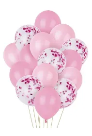 Zestaw balon�w r�owe mix 15 szt PARTY GO
