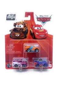 Cars Auta Mikroauta 3-pak Mattel