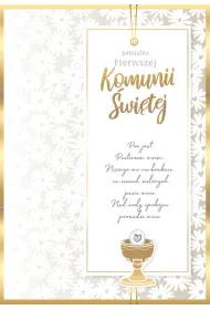 Kukartka Karnet Primus Komunia