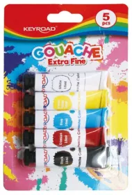 Keyroad Farby tempera 10 ml x 5 kolor�w
