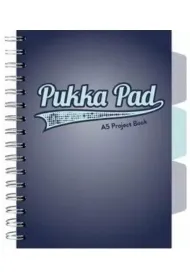 Pukka Pad Project Book A5 Navy Granatowy kratka, 80g 100 kartek