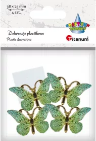 Titanum Dekoracje samoprzylepne motyle 38x23mm 4 szt.