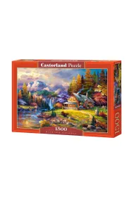 Puzzle 1500 el. G�rskie schronisko Castorland