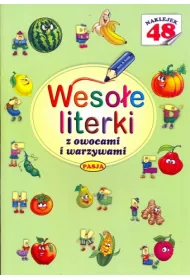 Weso�e literki z owocami i warzywami