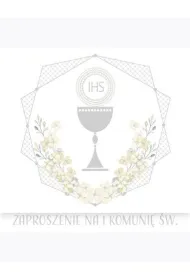 Zaproszenie kwadrat ZKW 120x120 Komunia zest. 62163 Dzieci�ce - Ch�opiec, Dziewczynka, Srebrne