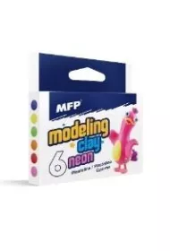 MFP Plastelina neonowa 6x100g