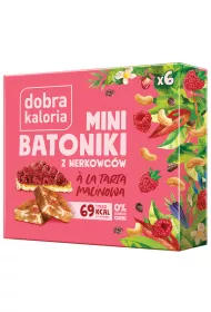 Dobra Kaloria Mini Batoniki z nerkowcw a'la tarta malinowa 6 x 17 g