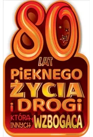 AbCard Kartka okoliczno�ciowa Urodziny 80