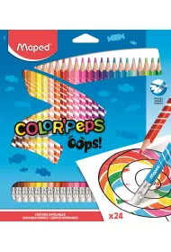 Maped Kredki Colorpeps Oops tr�jk�tne z gumk� 24 szt.