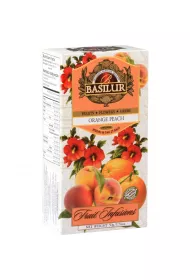 Basilur Herbata owocowa napar Orange Peach w saszetkach 25 x 2 g