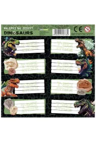 Derform Nalepki na zeszyty Dinozaur 25 szt.