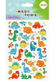 Happy Color Naklejki 3D SOFT PUFFY - Dino Fun, 110X205 mm